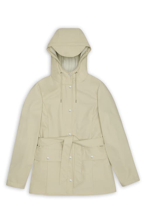 Shop Rains Curve Waterproof Rain Jacket In Dune