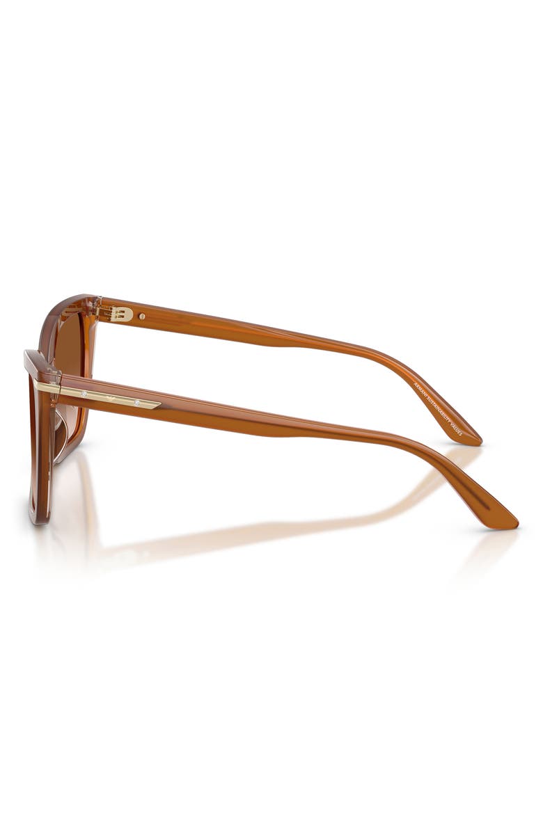 Emporio Armani 53mm Gradient Square Sunglasses, Alternate, color,