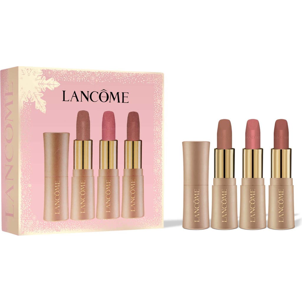 Lancôme L'absolu Rouge Intimatte Mini Soft Matte Lipstick Set $49 Value In Transparent