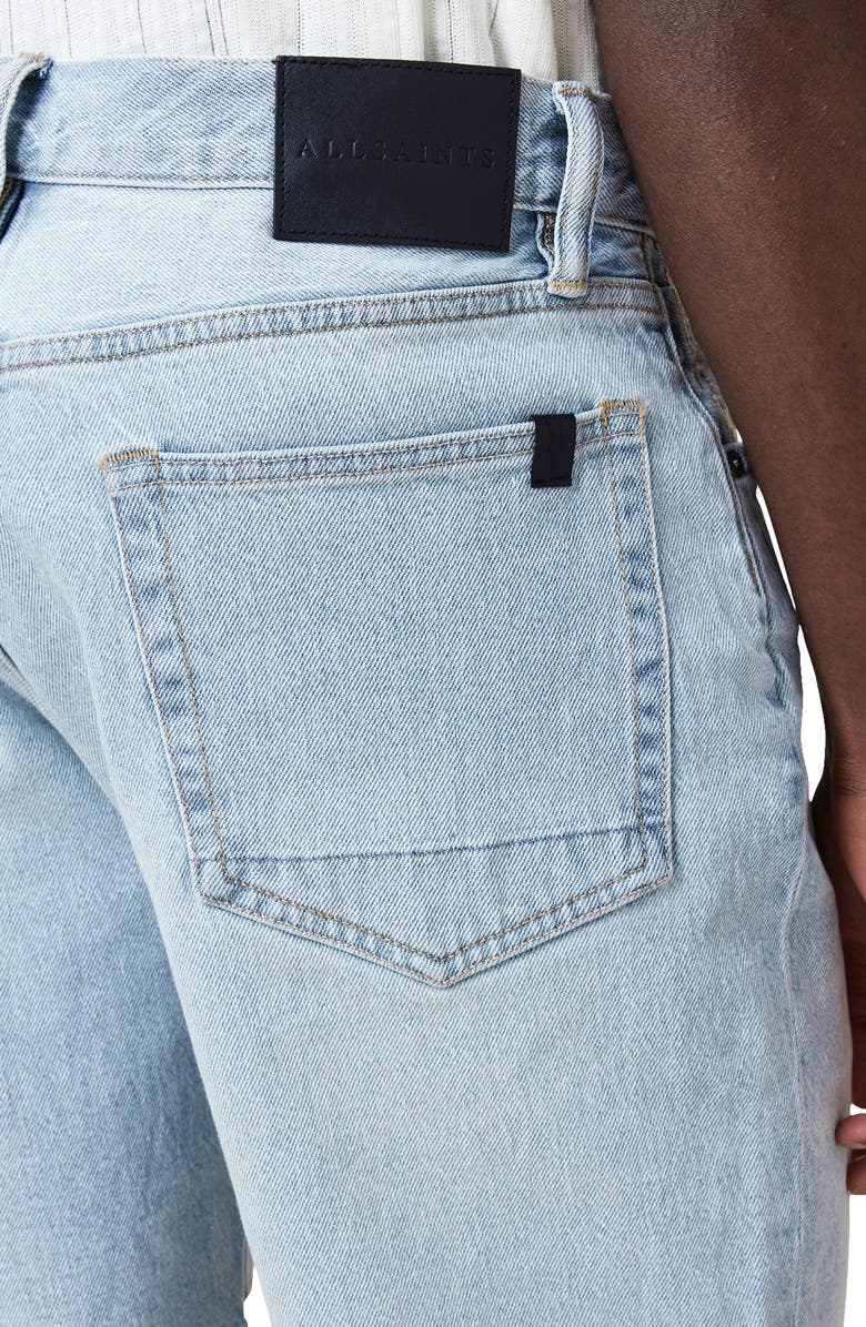 AllSaints Iggy Slim Fit Denim Shorts, Alternate, color, Light Indigo Blue