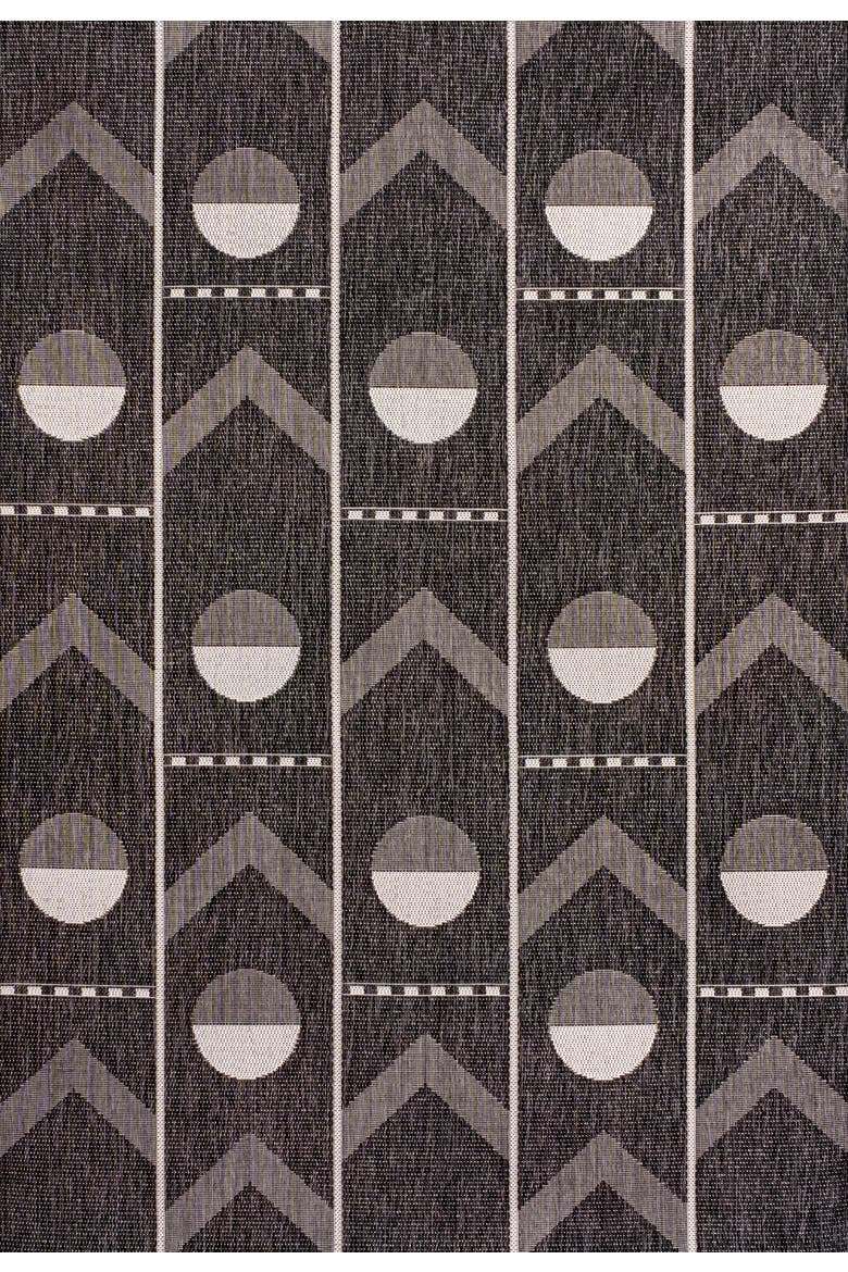 Soren Modern Geometri Indoor/Outdoor Area Rug, Main, color, Black/Cream
