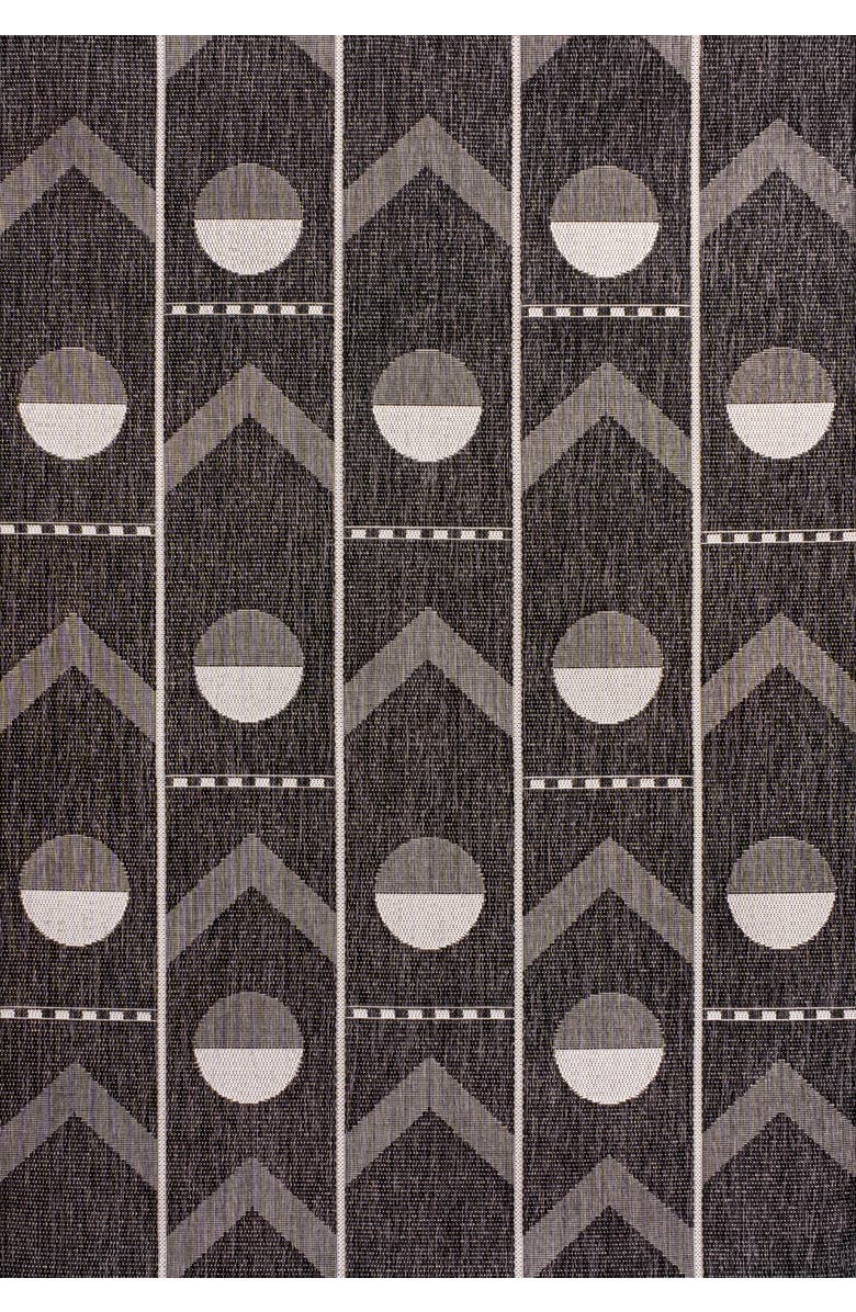 JONATHAN Y Soren Modern Geometri Indoor/Outdoor Area Rug, Main, color, Black/Cream