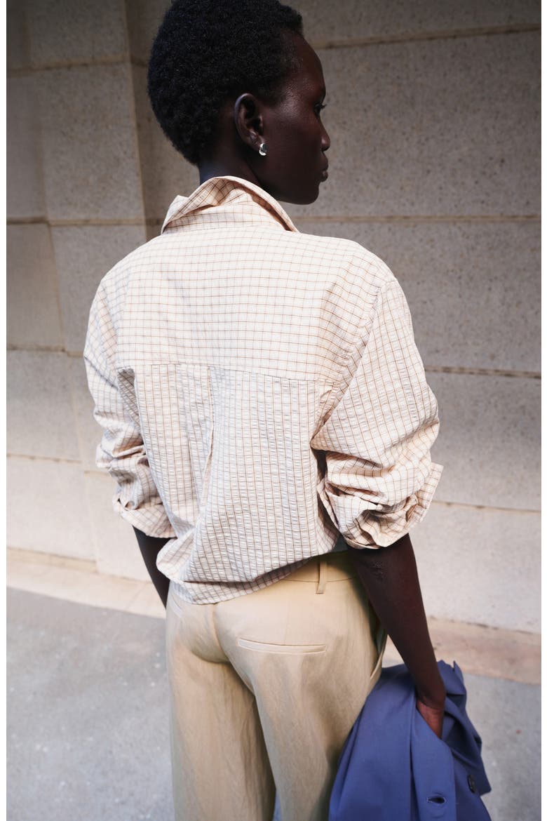 Checked Shirt, Alternate, color, BROWN