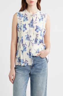 Arden Floral Tie Neck Blouse