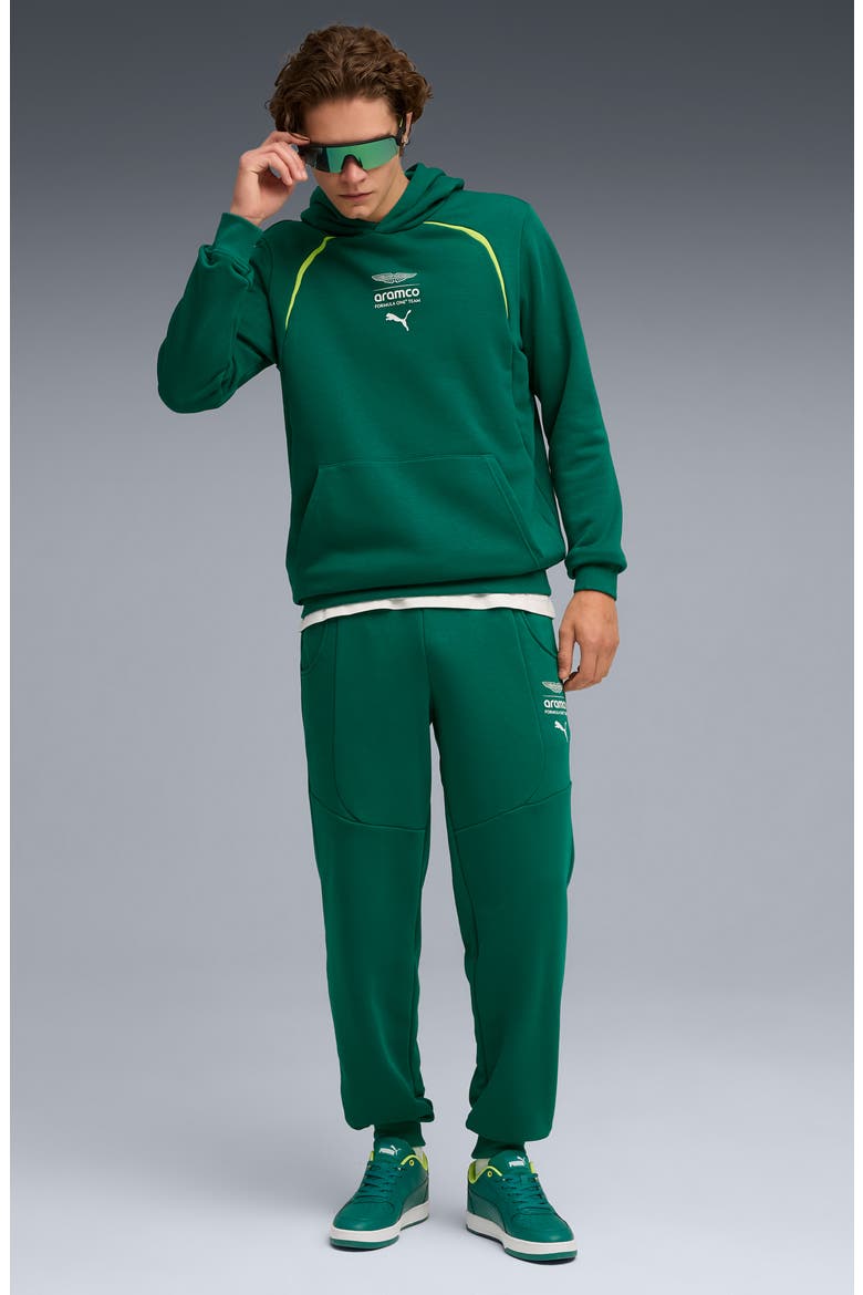 x AMF1 French Terry Hoodie, Alternate, color, GREEN LUX