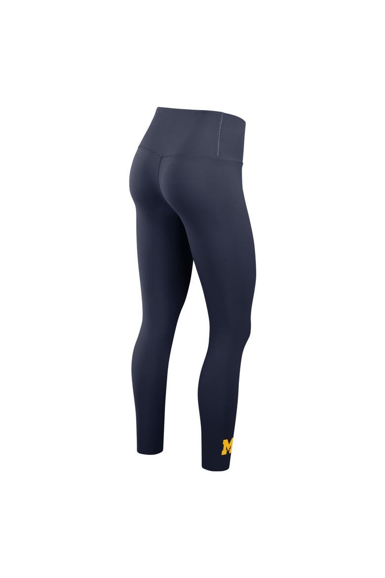 Women's Nike Navy Michigan Wolverines Zenvy High Rise Dri-FIT 7/8 Leggings, Alternate, color, Navy