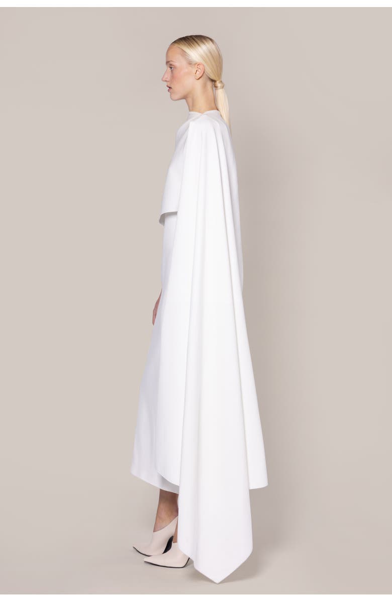 Roksanda Demetria Crepe Bridal Dress, Alternate, color, Ivory