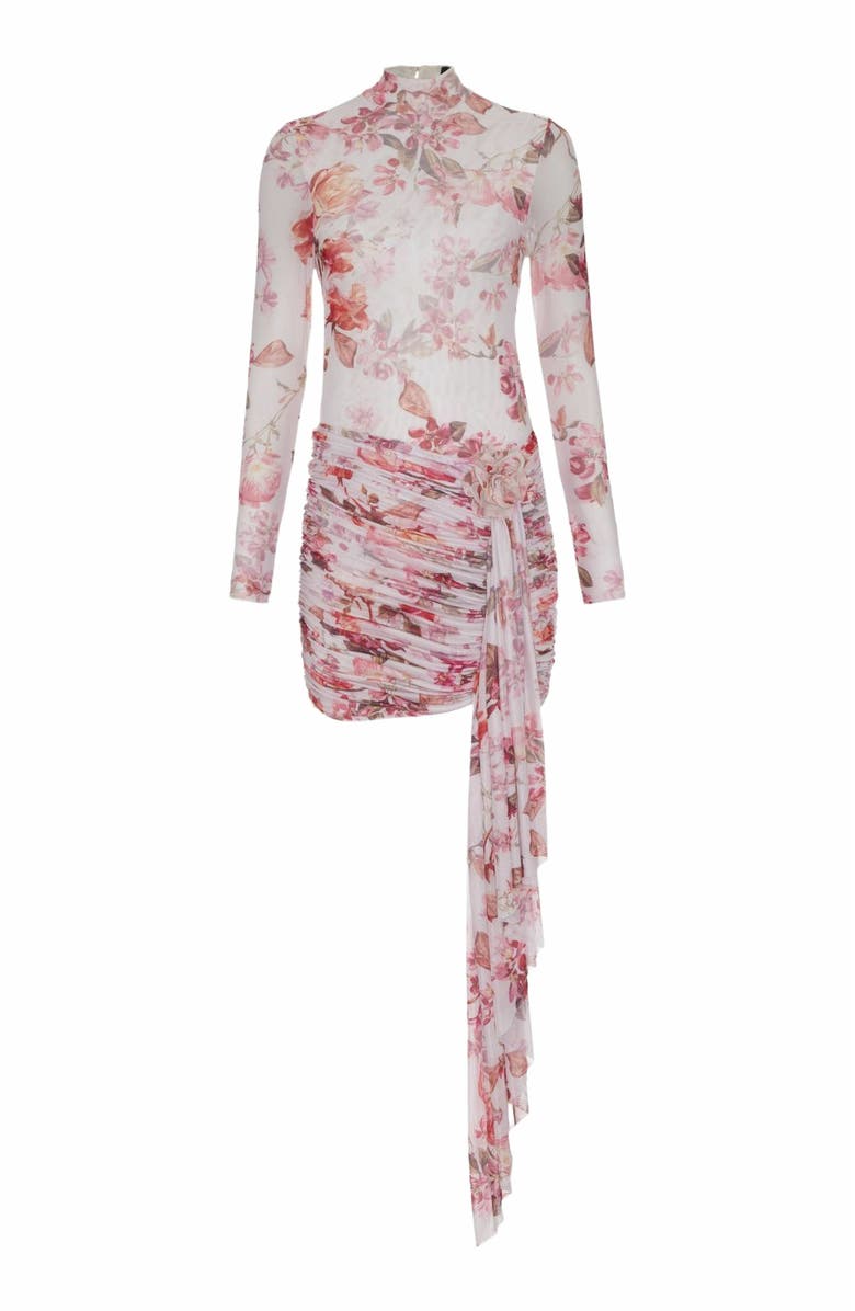 PatBO Floral Haze Stetch Tulle Mini, Alternate, color, 