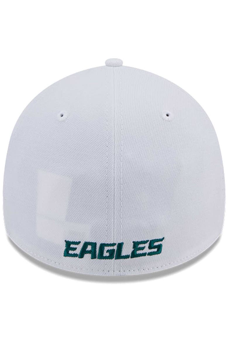 Men's New Era White Philadelphia Eagles Main 39THIRTY Flex Hat, Alternate, color, White