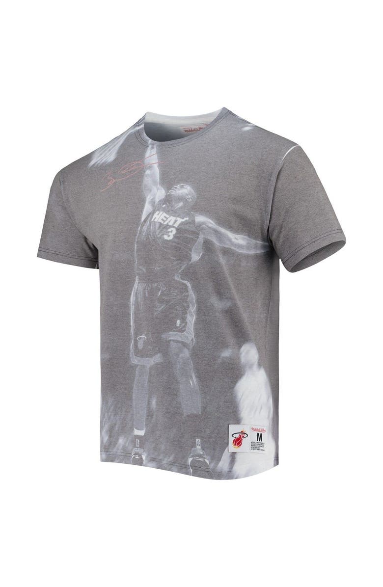 Mitchell & Ness Men's Mitchell & Ness Dwyane Wade Heather Gray Miami Heat Above The Rim T-Shirt, Alternate, color, Gray