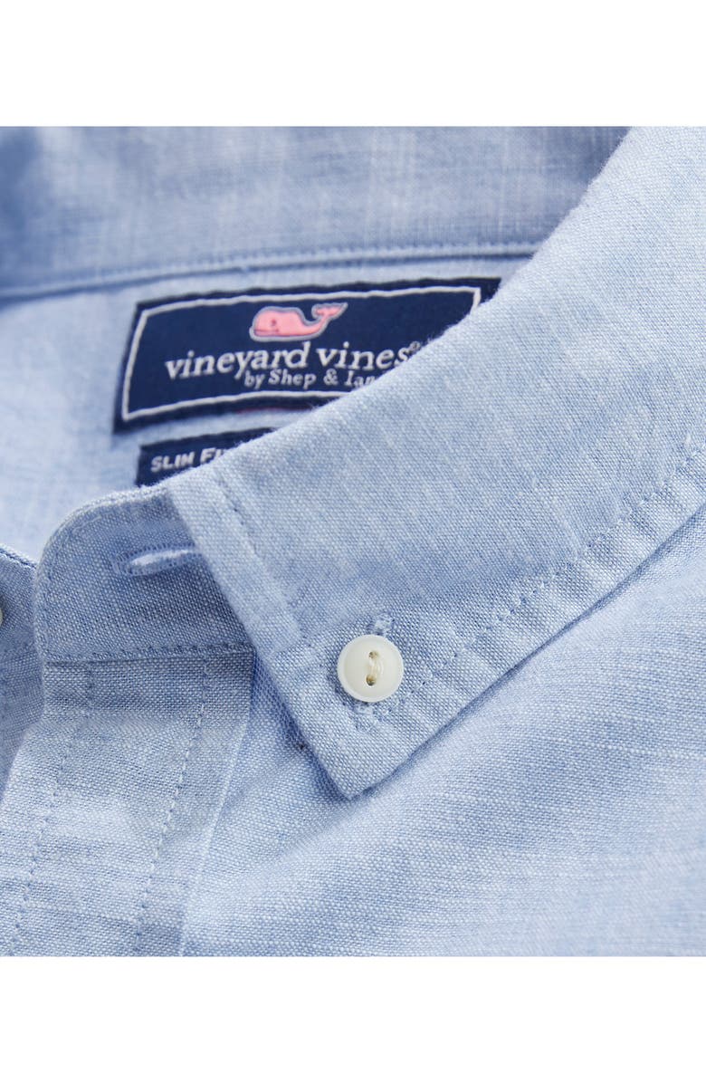 vineyard vines Slim FIt Chambray Shirt, Alternate, color, 
