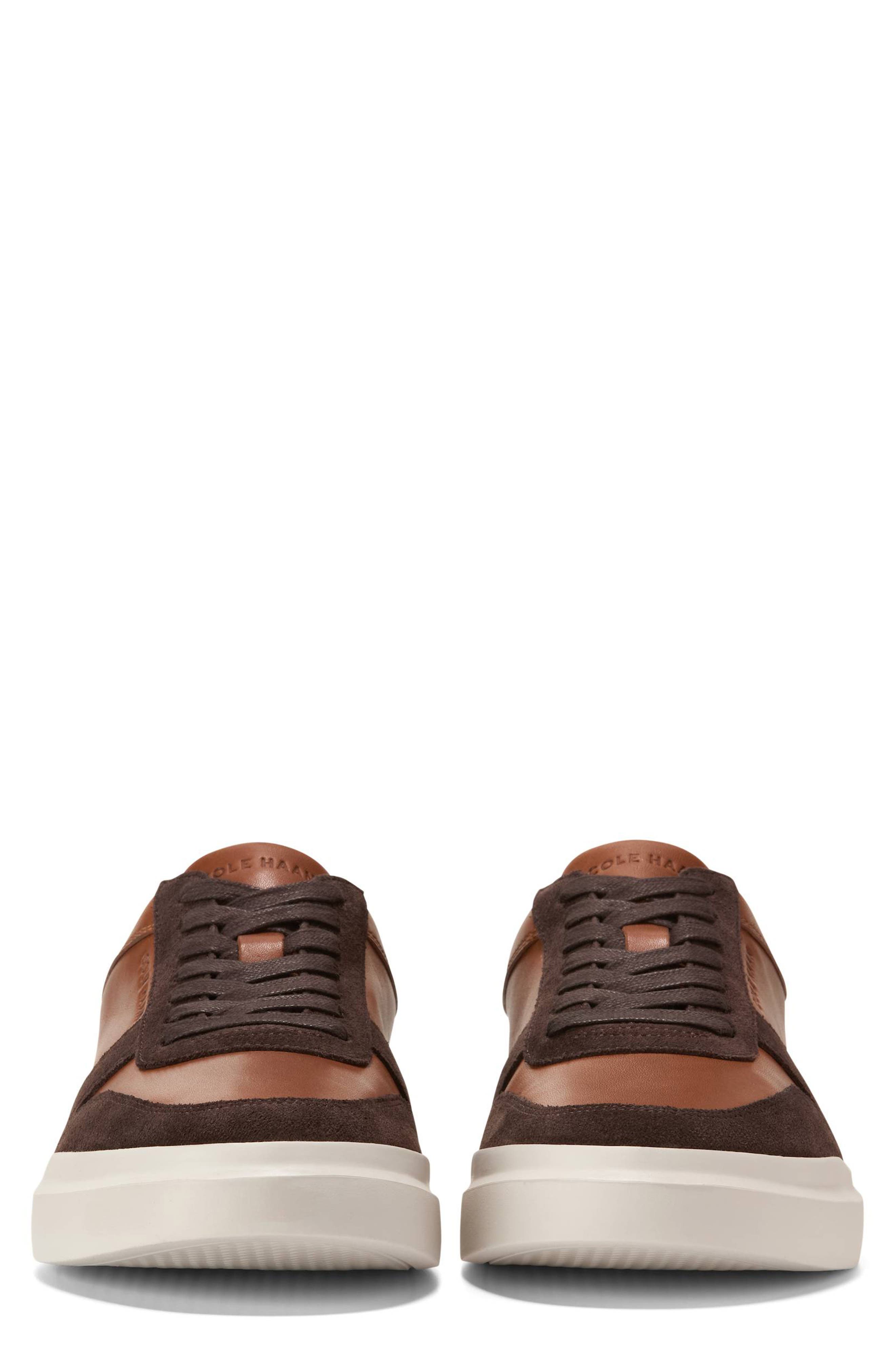 Cole Haan Grand Crosscourt Premier Sneaker, Alternate, color, Dark Coffee/ Dark Roast