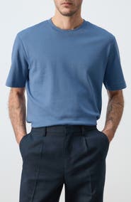 MANGO Regular Fit Medium Weight Cotton T-Shirt