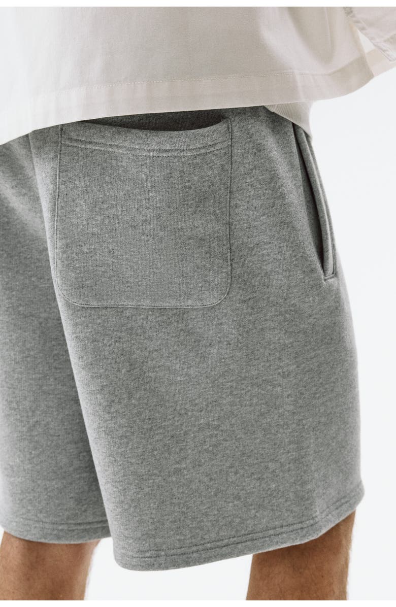 H&M Relaxed Fit Sweatshorts, Alternate, color, Gray Melange