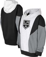 Outerstuff Youth Ash/Black Los Angeles Kings Champion League Fleece Pullover Hoodie