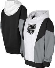 Outerstuff Youth Ash/Black Los Angeles Kings Champion League Fleece Pullover Hoodie