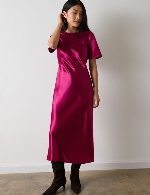 Avery Satin Twist Dress