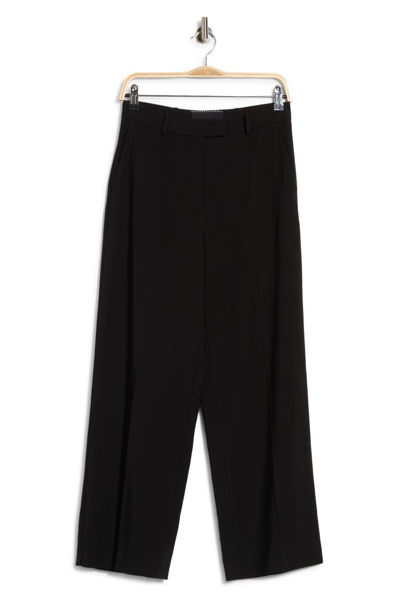 Wide Leg Trousers, Main, color, BLACK