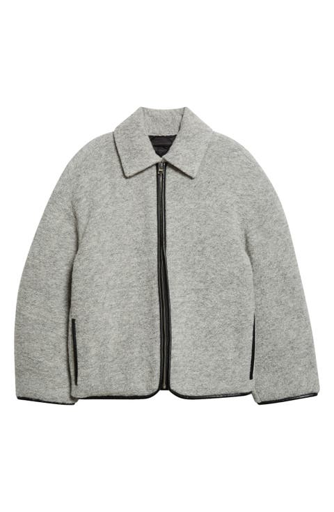 Men's Grey Leather & Faux Leather Jackets | Nordstrom