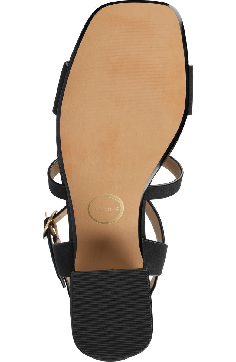 Journee Collection Marci Knotted Strap Loafer - Wide Width Available, Alternate, color, Black