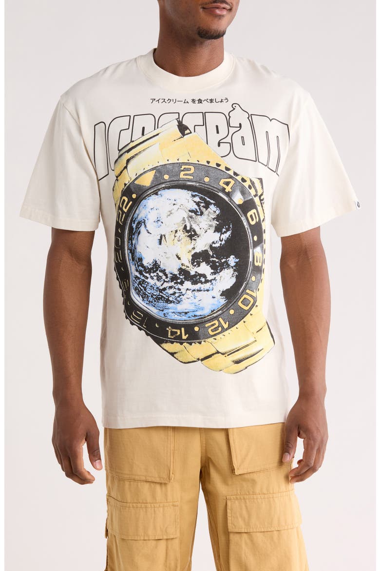 Worldwide Graphic T-Shirt, Main, color, ANTIQUE WHITE