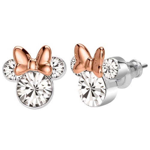 Disney Crystal Necklace And Matching Stud Earrings In Metallic