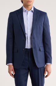 Tommy Hilfiger Two Button Notch Lapel Woven Linen Sport Coat