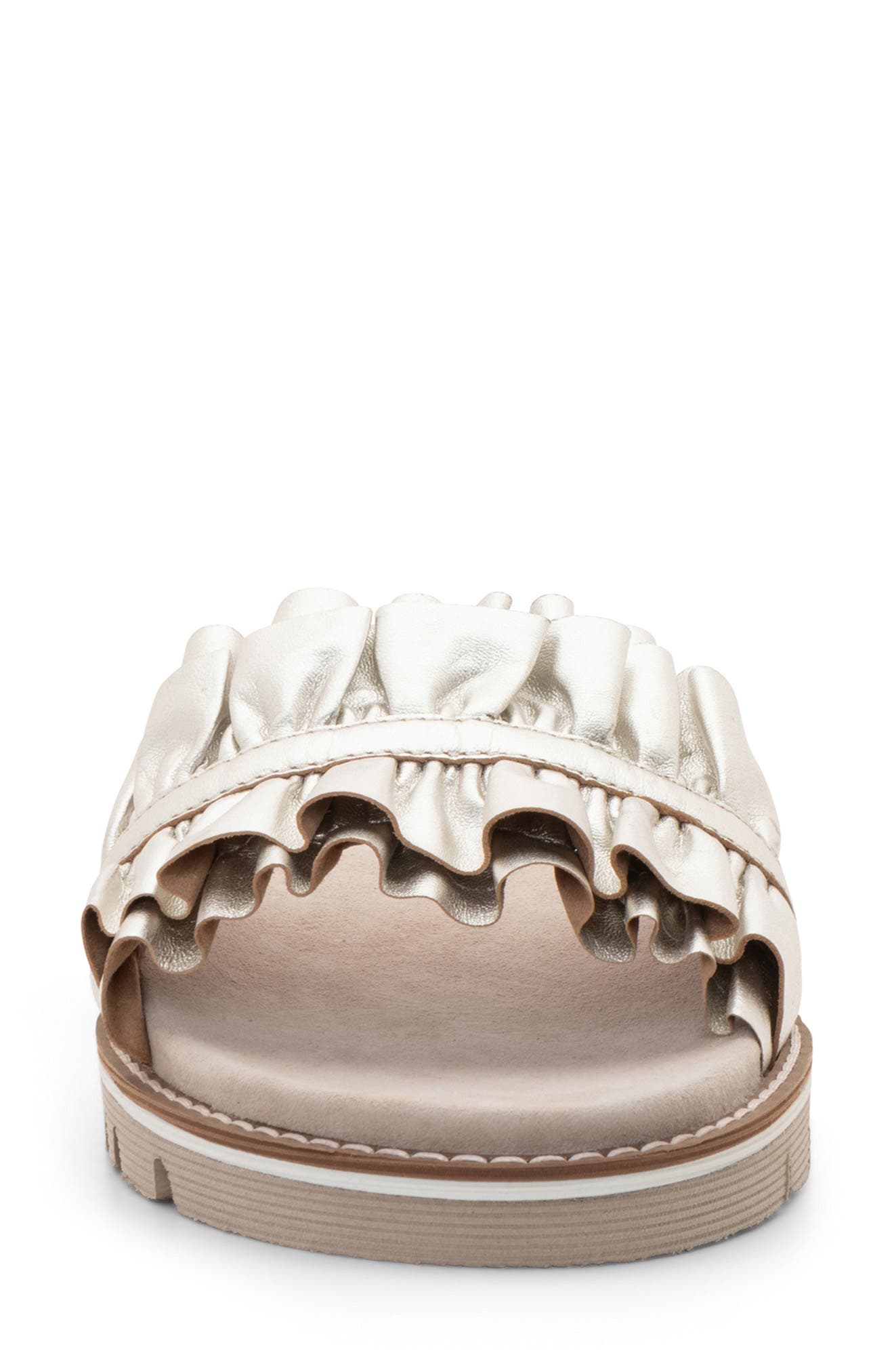 Keyes Slide Sandal, Alternate, color, PLATINUM