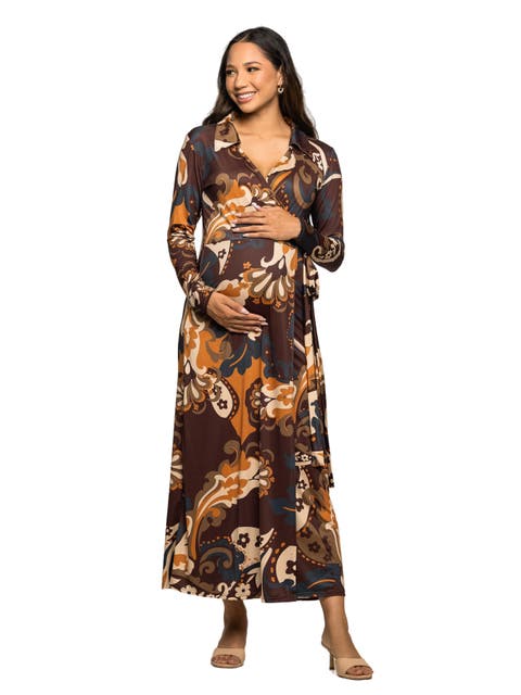 Paisley Empire Waist Maxi Dress