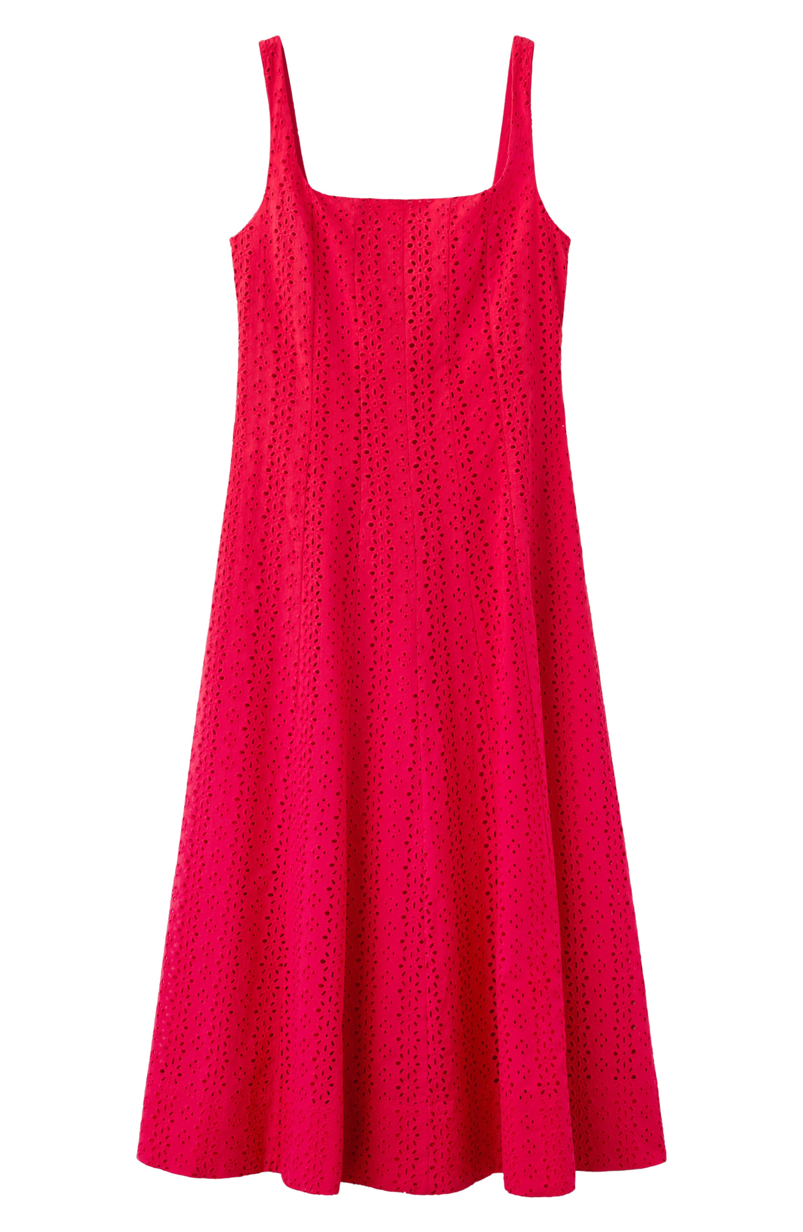 Square Neck Cotton Eyelet Dress - image 3