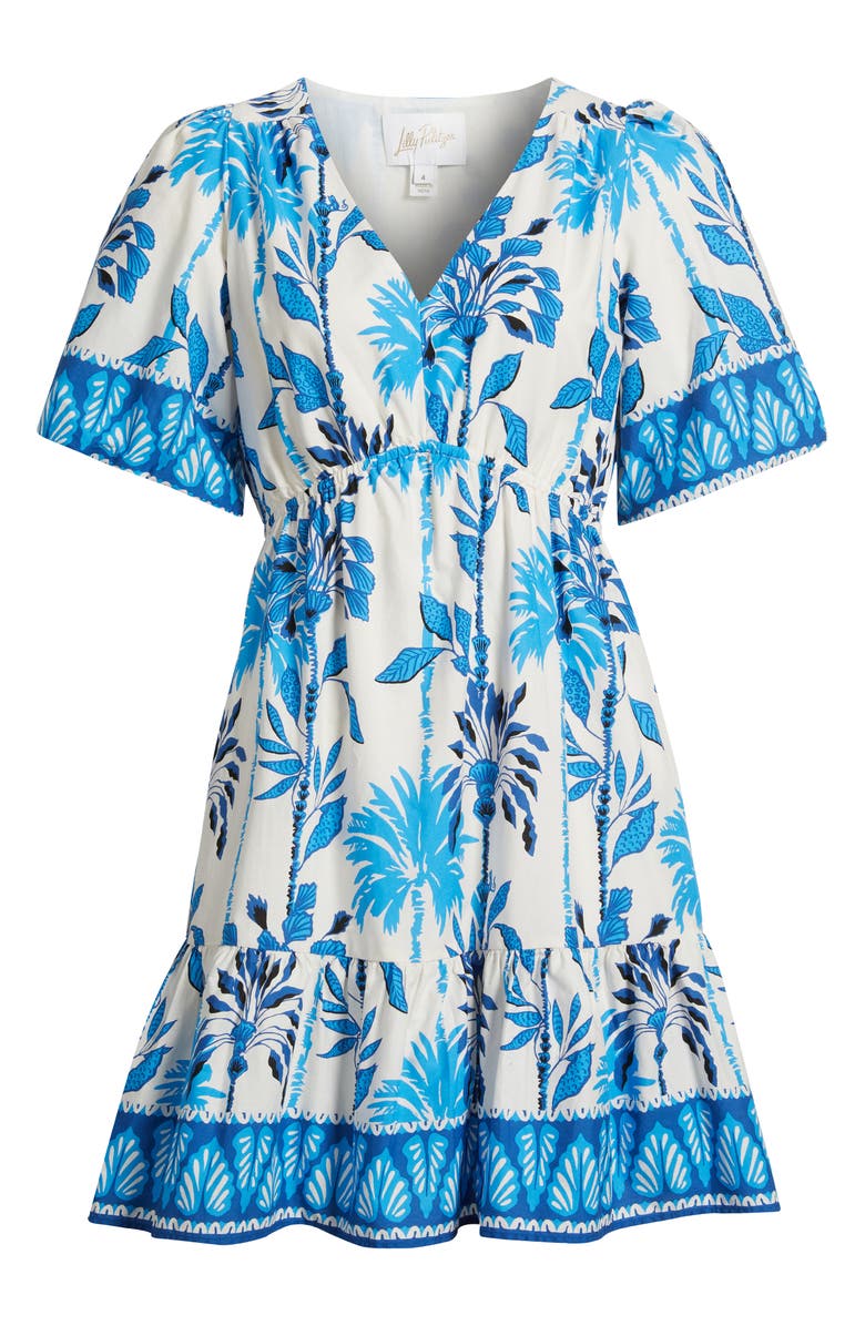 Lilly Pulitzer<sup>®</sup> Kentlee Print Fit & Flare Dress, Alternate, color, Coconut Swayin In The Breeze