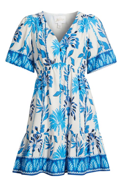 Lilly Pulitzer Kentlee Mini Dress In Coconut Swayin In The Breeze Engineered Woven Dr In Brown