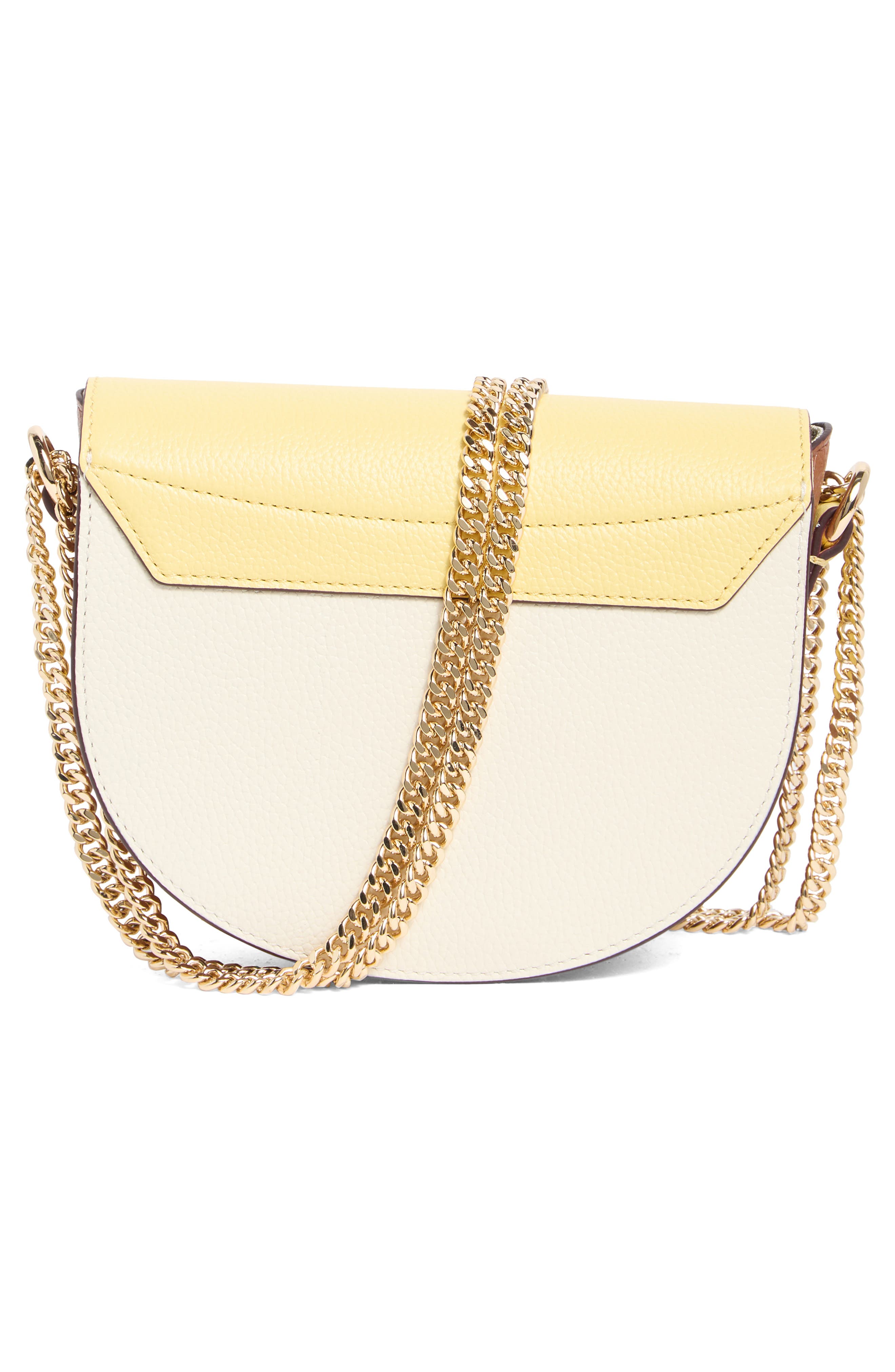 Cole Haan Evie Chain Leather Saddle Bag, Alternate, color, 