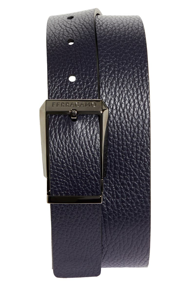 Double Adjustable Reversible Leather Belt, Alternate, color, NERO MIDNIGHT
