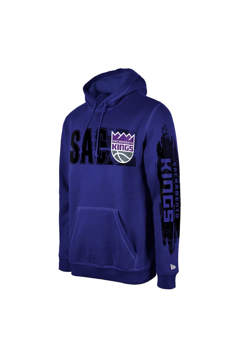 Men's New Era Sacramento Kings Purple Tip-Off Collection Pullover Hoodie, Alternate, color, Purple