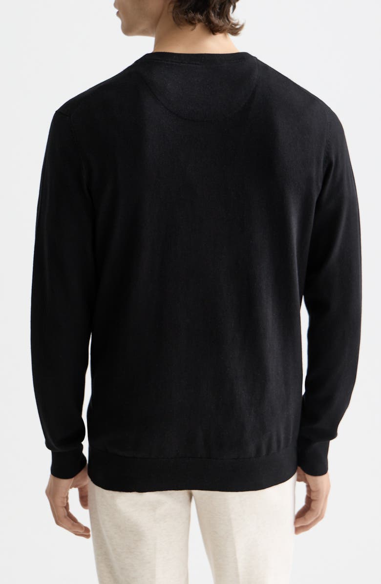 Scotch & Soda Core Crewneck Pullover, Alternate, color, Black