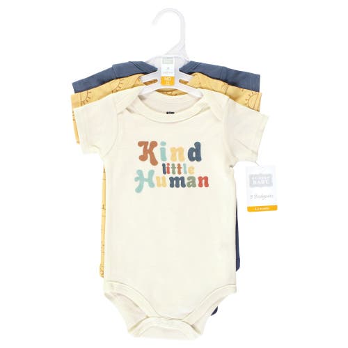 Hudson Baby Soft Cotton Bodysuit Triple Pack