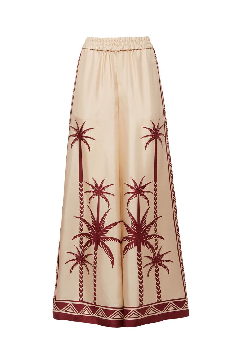 Palazzo Pants Placée Date Palms Ivory, Alternate, color, Date Palms Placée Ivory