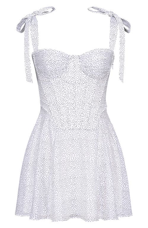 House Of Cb Ariella Corset Tie Strap Minidress In White