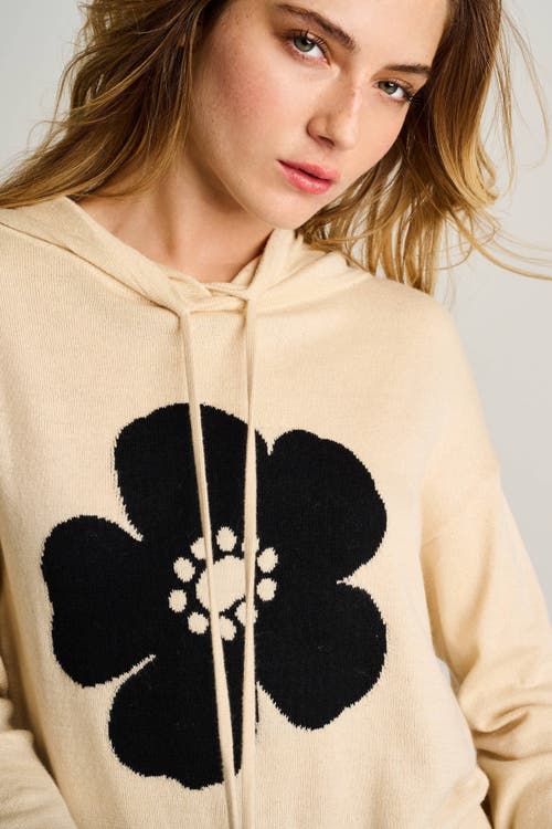 Lisa Todd Poppy Knit Hoodie In Neutral