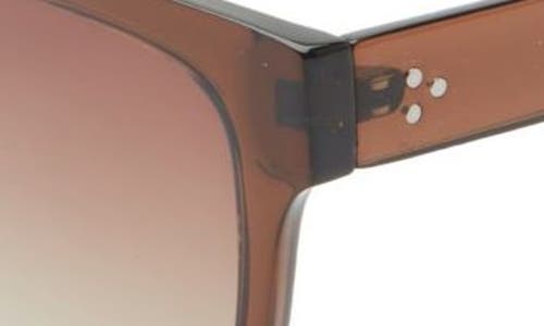 Bp. The Every Girl Gradient Square Sunglasses In Clear Brown