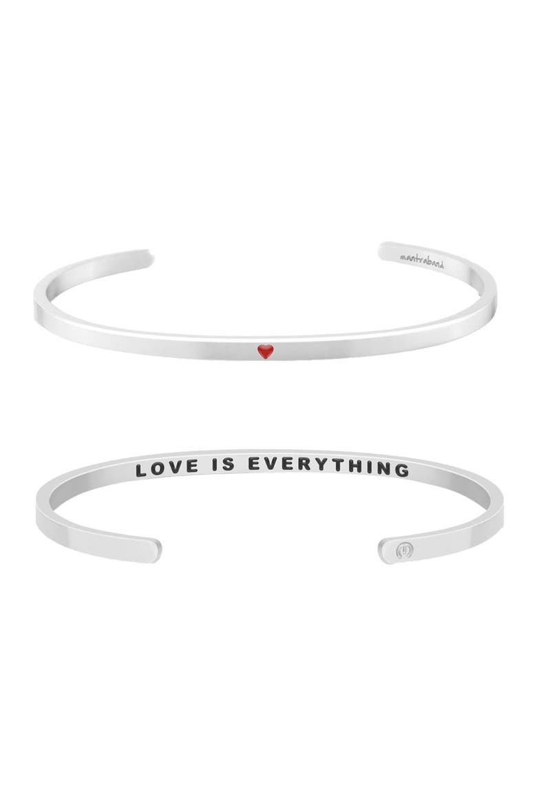 Love Is Everything bracelet, Main, color, Silver