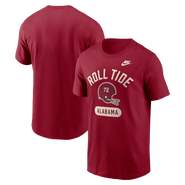 Nike Men's Nike Crimson Alabama Crimson Tide Legacy Arch Helmet T-Shirt