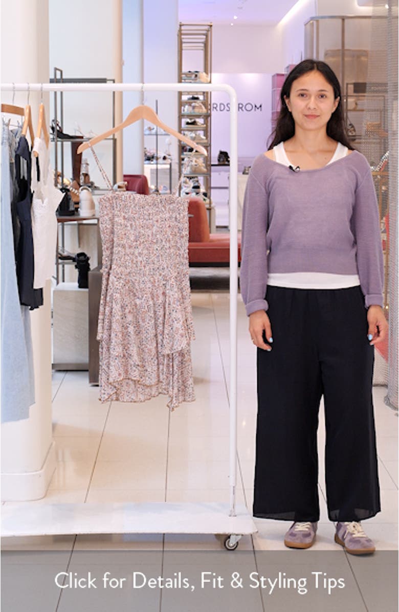 Anka Shirred Tiered Convertible Cotton Voile Minidress, sales video thumbnail