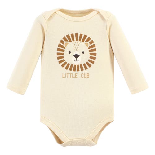 Hudson Baby Essential Long-sleeve Cotton Bodysuit Triple Set