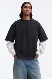 H&M Oversized layered cotton shirt