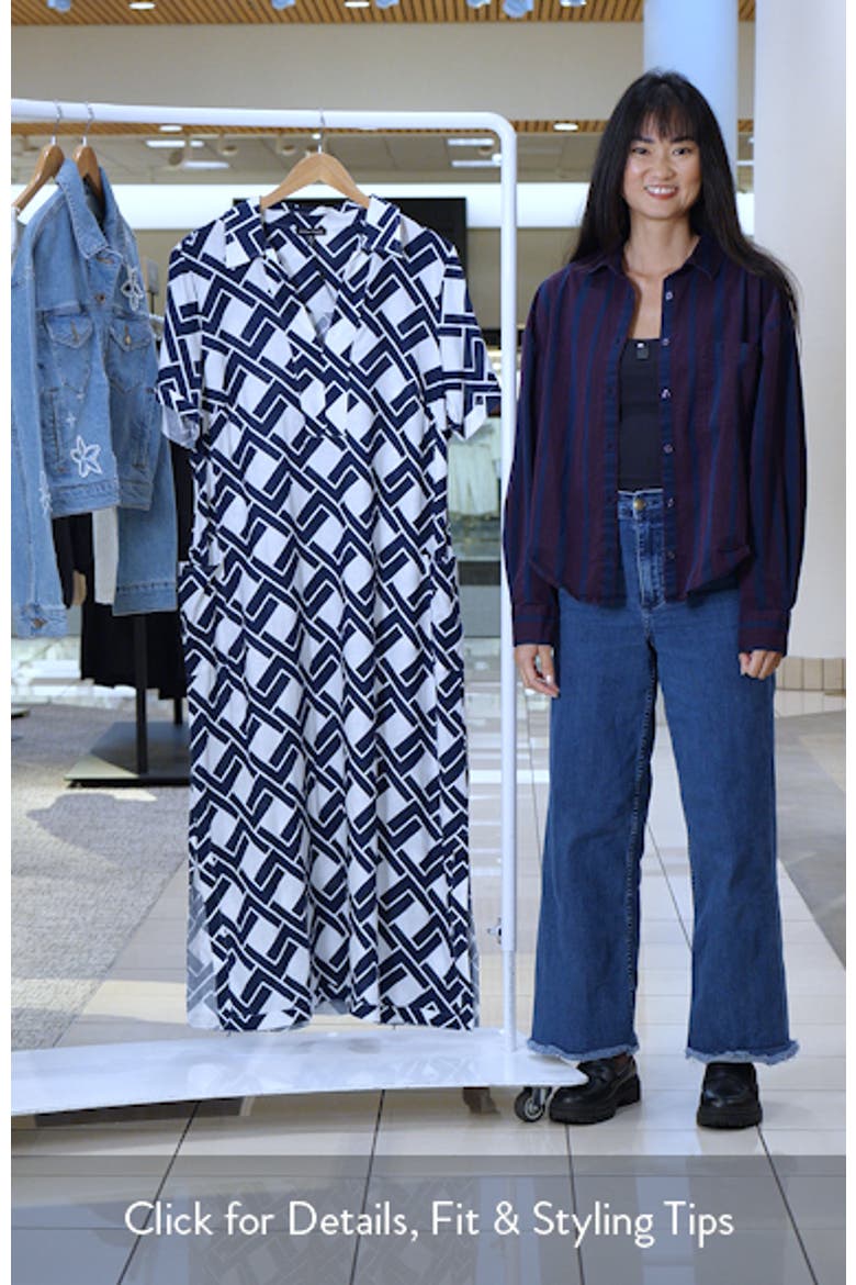 Leaf-Print Linen-Blend Maxi Dress video