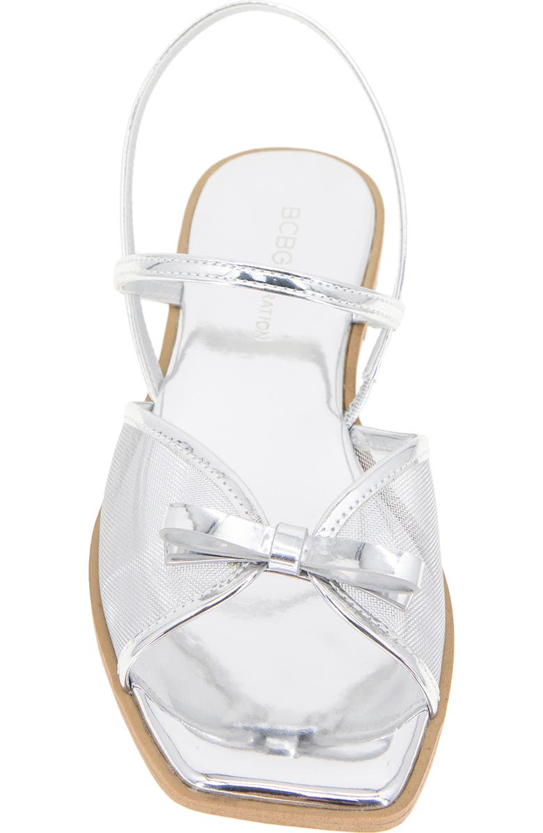 BCBGeneration Lacey Slingback Sandal, Alternate, color, Silver