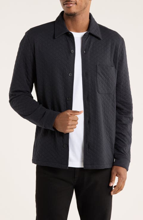 Double Face Quilted Shirt Jacket
