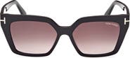 TOM FORD Winona 53mm Gradient Cat Eye Sunglasses